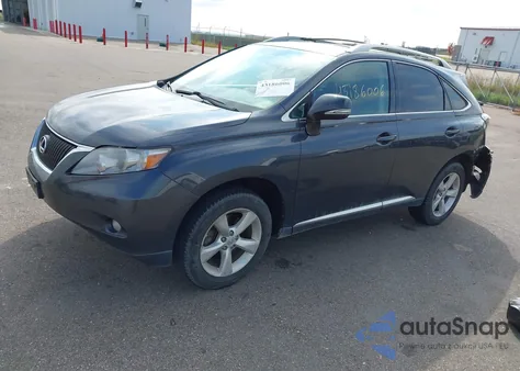 2010 Lexus Rx 350 z USA, uszkodzony, nr VIN 2T2BK1BA9AC026307